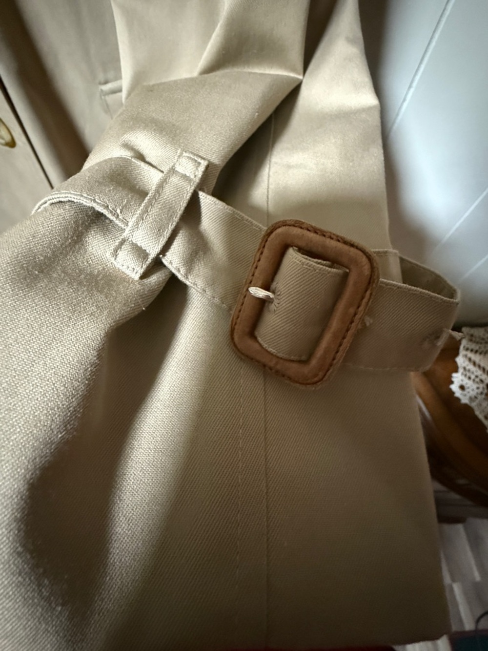 Burberry Chelsea Heritage Trench Coat Honey Tan US 8 Long Belted England Classic - Picture 13 of 14